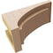 Ekena Millwork 6"W x 12"D x 6"H Wide Rivera Rough Cedar Woodgrain TimberThane Corbel, Primed Tan CORUR06X12X06RIVRCPR - alternate 6